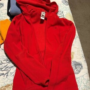 The North Face Scarlet Red Fleece Jacket size small